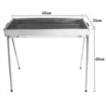 Parrilla de barbacoa HZ-003, estufa portátil de acero inoxidable para exteriores, parrilla de carbón para el hogar, L - Imagen 3
