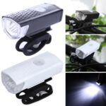 Equipo de ciclismo con iluminación de faros delanteros con carga USB para bicicleta, 2255 Light+928 Red Taillight (White) - Imagen 3