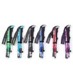 TANERDD TR-D0001 Bastones de trekking Pasamanos plegables de aleación de aluminio para exteriores Bastones de trekking, TR-D0001 Long (Green) - Imagen 3