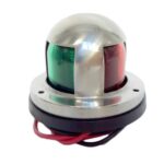 Luz de señal marina bicolor de acero inoxidable impermeable de 4W 12V IP65 Luces LED rojas y verdes - Imagen 3