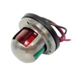 Luz de señal marina bicolor de acero inoxidable impermeable de 4W 12V IP65 Luces LED rojas y verdes - Imagen 4