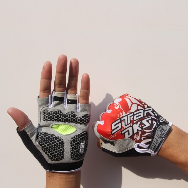 TBD048229803A.jpg Guantes antideslizantes que absorben los golpes para ciclismo, guantes de medio dedo para entrenamiento de levantamiento de pesas y Fitness, XL - Imagen 1