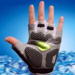 Guantes antideslizantes que absorben los golpes para ciclismo, guantes de medio dedo para entrenamiento de levantamiento de pesas y Fitness, XL - Imagen 4
