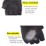 Guantes de gimnasio para deportes de peso pesado, guantes de levantamiento de pesas, entrenamiento de culturismo, guantes deportivos para Fitness, M - Imagen 4