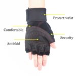 Guantes de gimnasio para deportes de peso pesado, guantes de levantamiento de pesas, entrenamiento de culturismo, guantes deportivos para Fitness, XL - Imagen 3