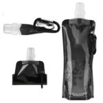 Bolsa de agua de silicona plegable ultraligera portátil de 0,5 l, suministros para deportes al aire libre, senderismo, Camping, Frasco blando, bolsa impermeable