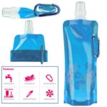 Bolsa de agua de silicona plegable ultraligera portátil de 0,5 l, suministros para deportes al aire libre, senderismo, Camping, Frasco blando, bolsa impermeable - Imagen 4