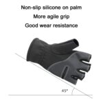 HUMRAO Guantes cálidos con cubierta abatible de medio dedo de invierno para deportes al aire libre esquí y ciclismo, L, XL - Imagen 4