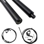 ZOOM-tubo de asiento de elevación hidráulica controlado por cable, tija de sillín para bicicleta de montaña, 31.6mm 400mm Internal Routing - Imagen 3