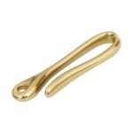 LLavero de latón macizo Retro, cinturón, gancho en U, billetera, cadena, anzuelo, 6cm without Copper Rin - Imagen 2