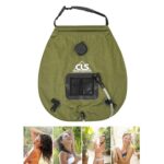 Bolsa de baño al aire libre, bolsa de agua caliente Solar para acampar, autoconducción, bolsa de almacenamiento de agua de 20L
