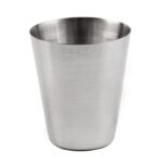 Mini taza de acero inoxidable 4 en 1 para exteriores, juego de tazas de agua potable portátiles para senderismo, Camping y viajes, taza de cuero, 30ML - Imagen 4