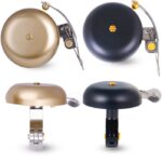 Timbre de latón retro para bicicleta con voz clara, Bicycle Brass Bell(Black) - Imagen 4