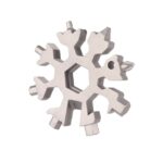 18 en 1 multiherramienta portátil al aire libre octogonal copo de nieve EDC herramienta llave mini destornillador, 18 in 1 (White)