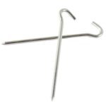 10 Uds clavijas de tienda de campaña de aleación de aluminio tienda de campaña de uñas estaca clavos Pin de tierra Camping senderismo herramienta al aire libre accesorios de tienda inflable