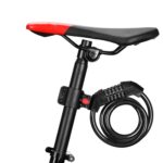 Candado de código antirrobo para bicicleta, candado de cinco dígitos, Cable de acero largo y atrevido portátil con soporte para candado de coche, Anti-Theft Code Lock