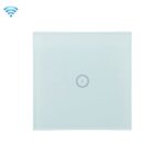 Teléfono móvil del control de voz del interruptor del panel táctil de la pared de Wifi teledirigido, White 1 Gang (Zero Firewire Wifi )