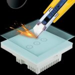 Teléfono móvil del control de voz del interruptor del panel táctil de la pared de Wifi teledirigido, White 2 Gang (Zero Firewire Wifi ) - Imagen 4