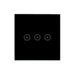 Teléfono móvil del control de voz del interruptor del panel táctil de la pared de Wifi teledirigido, Black 3 Gang (Zero Firewire Wifi  ) - Imagen 2