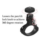 YJ-G2 Clip de tubo de metal para ciclismo 1/4 PTZ Soporte de bicicleta Clip de bicicleta de cámara portátil universal - Imagen 3