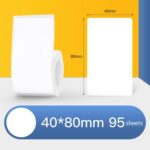 Papel de etiqueta térmica Papel autoadhesivo Activo fijo Etiqueta de ropa para alimentos Etiqueta de precio para NIIMBOT B11 / B3S, 40x80mm 95 Sheets