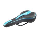 Sillín de bicicleta de montaña, asiento de coche plegable, cojín, equipo de ciclismo, Black Blue