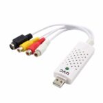 Adaptador de tarjeta de captura de video de audio USB 2.0 portátil VHS a captura de video de DVD para Win7 / Win8 / XP / Vista, unidad libre