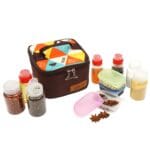 Juego de botellas de condimento para exteriores CLS 10 en 1 Combinación de caja de condimentos de cocina portátil