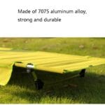 CLS Cama plegable ligera para exteriores, cama de ocio sencilla para acampar, 187 x 60 x 13.5cm - Imagen 3