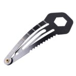 10 PCS 8 en 1 Pinza para el cabello multifuncional Herramienta de primeros auxilios de autodefensa para exteriores, 2 PCS 8 in 1 (Black)