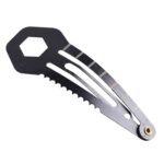 10 PCS 8 en 1 Pinza para el cabello multifuncional Herramienta de primeros auxilios de autodefensa para exteriores, 2 PCS 8 in 1 (Black) - Imagen 2