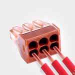 10 PCS VSELE VSE-606A Conector rápido de alambre de bloque de terminales multifunción de cuatro orificios