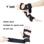 Guantes deportivos de medio dedo, guantes antideslizantes de silicona para equipos de Fitness, pulseras deportivas de compresión, M（Black） - Imagen 3