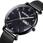 BINBONG B3820 Reloj de Cuarzo Luminoso Simple para Hombres Reloj con patrón de Cielo Estrellado Trendstarry para Estudiantes - Imagen 3