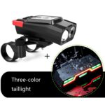 Lámpara de medidor de código de bicicleta inalámbrica 3 en 1, luz frontal de luz fuerte, Red Upgrade Floating + Tail Light - Imagen 2