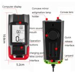 Lámpara de medidor de código de bicicleta inalámbrica 3 en 1, luz frontal de luz fuerte, Blue Upgrade Floating + Tail Light - Imagen 4