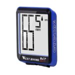 WEST BIKING-Bicicleta de montaña y carretera, mesa inalámbrica con personajes grandes, pantalla grande, velocímetro de velocidad y luz nocturna resistente al agua, Night Light Speed Speedometer(Blue)