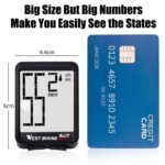 WEST BIKING-Bicicleta de montaña y carretera, mesa inalámbrica con personajes grandes, pantalla grande, velocímetro de velocidad y luz nocturna resistente al agua, Night Light Speed Speedometer(Red) - Imagen 4