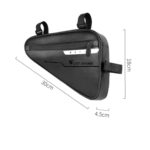 WEST BIKING Bicicleta Bolsa triangular de gran capacidad Bolsa de haz impermeable Equipo de equitación, WEST BIKING Triangle Bag - Imagen 3