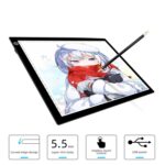 Estación de copia, estación de drenaje de Anime, tablero de copia LED con tablero de luz de succión magnética, placa de dibujo con Cable USB, A3 3 Gear Dimming (Black) - Imagen 3
