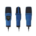Micrófono de voz para ordenador SF-666 con Cable adaptador, ancla, micrófono con Cable de vídeo para teléfono móvil con soporte, White, Golden, Blue, Black - Imagen 3