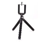 5 uds pulpo fotografía esponja soporte para teléfono móvil portátil perezoso ajustable Vibrato Live trípode soporte, With Phone Clip (Black)