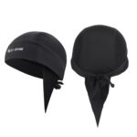 West Biking Summer Ice Silk Pirate Cap Riding Cap Hombres y mujeres al aire libre Protector solar a prueba de viento Sombrero, Windproof Sunscreen Headgear (Triangle Towel Black)