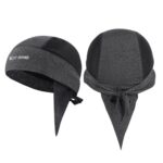 West Biking Summer Ice Silk Pirate Cap Riding Cap Hombres y mujeres al aire libre Protector solar a prueba de viento Sombrero, Windproof Sunscreen Headgear (Triangle Towel Gray)