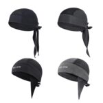 West Biking Summer Ice Silk Pirate Cap Riding Cap Hombres y mujeres al aire libre Protector solar a prueba de viento Sombrero, Windproof Sunscreen Headgear (Triangle Towel Gray) - Imagen 2