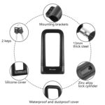 West Biking Cerradura de Silicona en Forma de U Cerradura de Bicicleta Cerradura de Llave de aleación anticolisión Impermeable Universal, Key Lock - Imagen 4