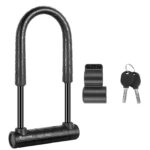 WEST BIKING Candado para bicicleta Motocicleta Coche eléctrico Cerradura antirrobo, Long U-shaped Lock