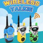 1 par de llamadas inalámbricas inteligentes walkie-talkie diálogo remoto juguetes interactivos para niños, 1 Pair Yellow - Imagen 2