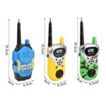1 par de llamadas inalámbricas inteligentes walkie-talkie diálogo remoto juguetes interactivos para niños, 1 Pair Yellow - Imagen 3