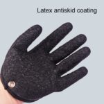 1 par de guantes de látex antideslizantes para pescar, guantes de pesca impermeables resistentes a las puñaladas, especificación:, Left+Right - Imagen 3